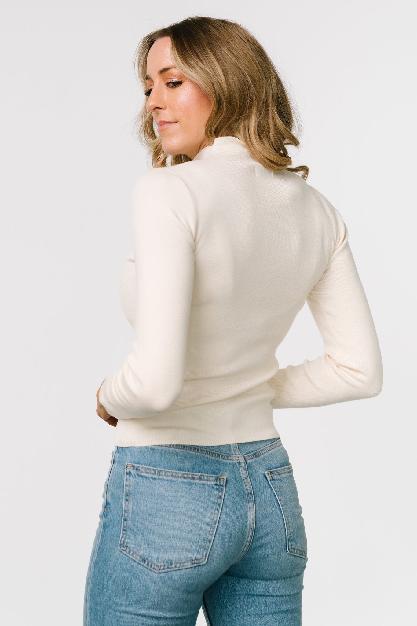 Frances Knit Top | Ivory